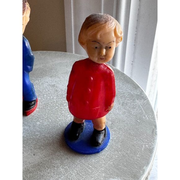 1970s plastic bobble head nodder magnetic kissing dolls Hong Kong - Picture 4 of 8